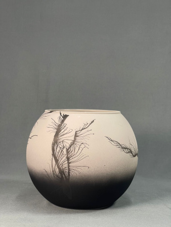 Ваза Вильверона каштановая Шаровая (3л)